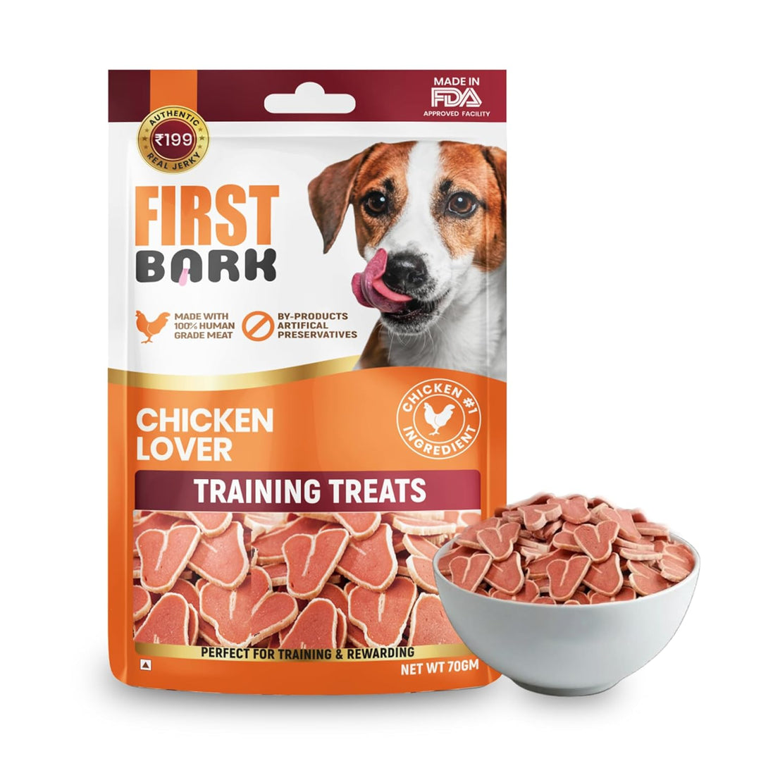 First Bark Chicken Lover Training Dog Treats (70g)