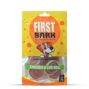 First Bark Chicken & Cod Rolls Dog Treats - 70gm