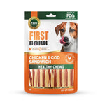 Load image into Gallery viewer, First Bark Chicken &amp; Cod Sandwich Dog Treats