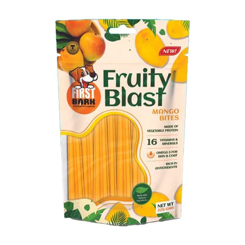 First Bark Fruity Blast Mango Bites Dog Treats - 225gm