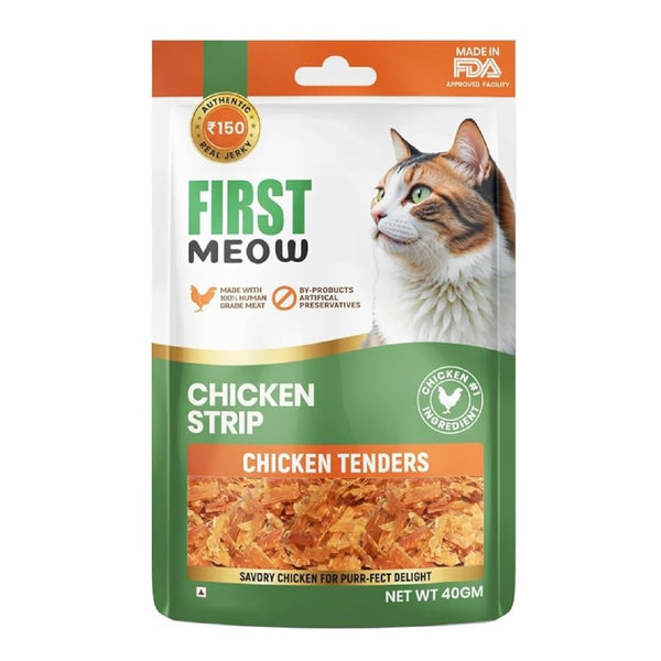 First Meow Chicken Strip Jerky Cat Treat - 40gm