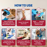 Load image into Gallery viewer, Self-Adhesive Cohesive Bandage for Pets &amp; Humans (5cm x 4.5m) | Multi-Purpose First Aid Wrap