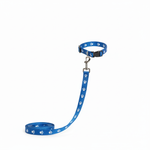 Load image into Gallery viewer, 15mm Leash &amp; Collar Set – Durable Nylon Printed Design with Bell for Pets (Color May Vary)