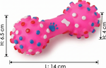 Load image into Gallery viewer, Spiked Squeaky Dumbbell Dog Toy