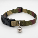 Load image into Gallery viewer, Camouflage Printed Cat &amp; Small Dog Collar with Bell