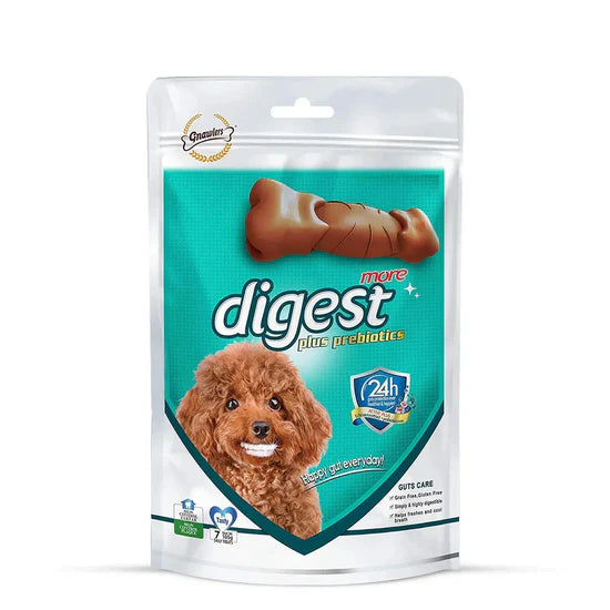 Gnawlers Digest Plus Prebiotics Dental Bone for Dogs