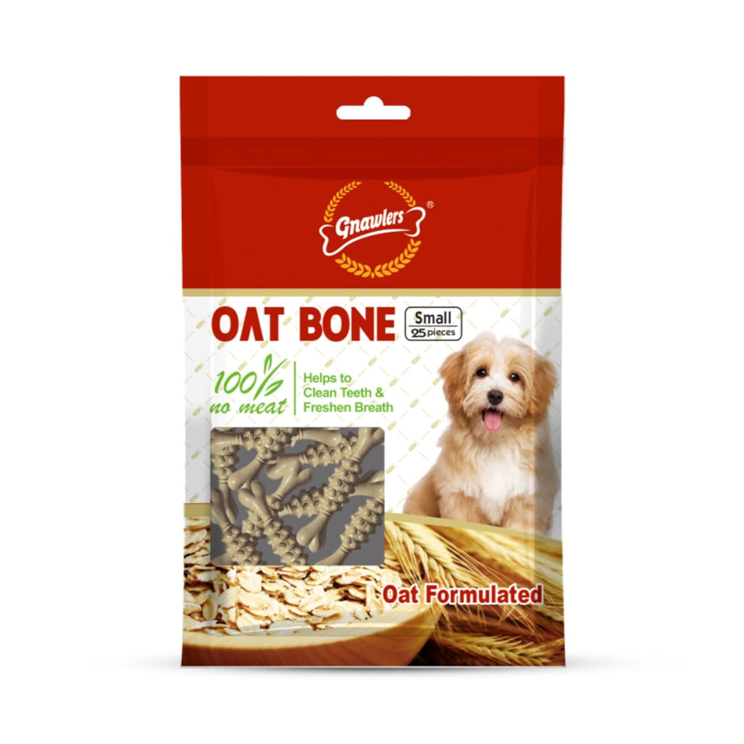Gnawlers Oat Bone - Vegetarian Dental Treats for Dogs