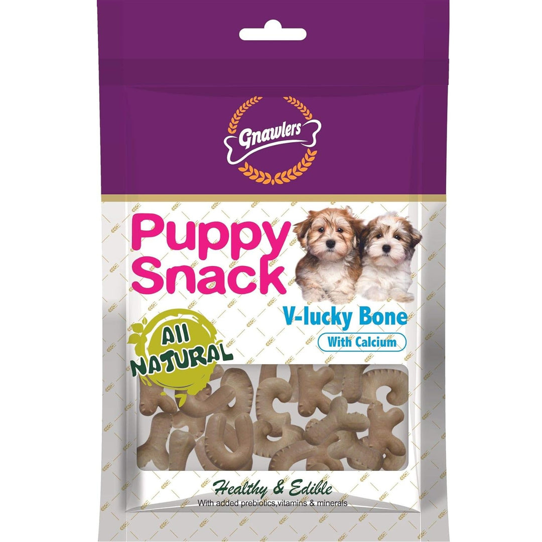 Gnawlers V-Lucky Calcium Bone Puppy Snack Dog Treat (270g)