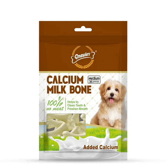 Gnawlers Calcium Milk Bone – Dental Treats for Dogs