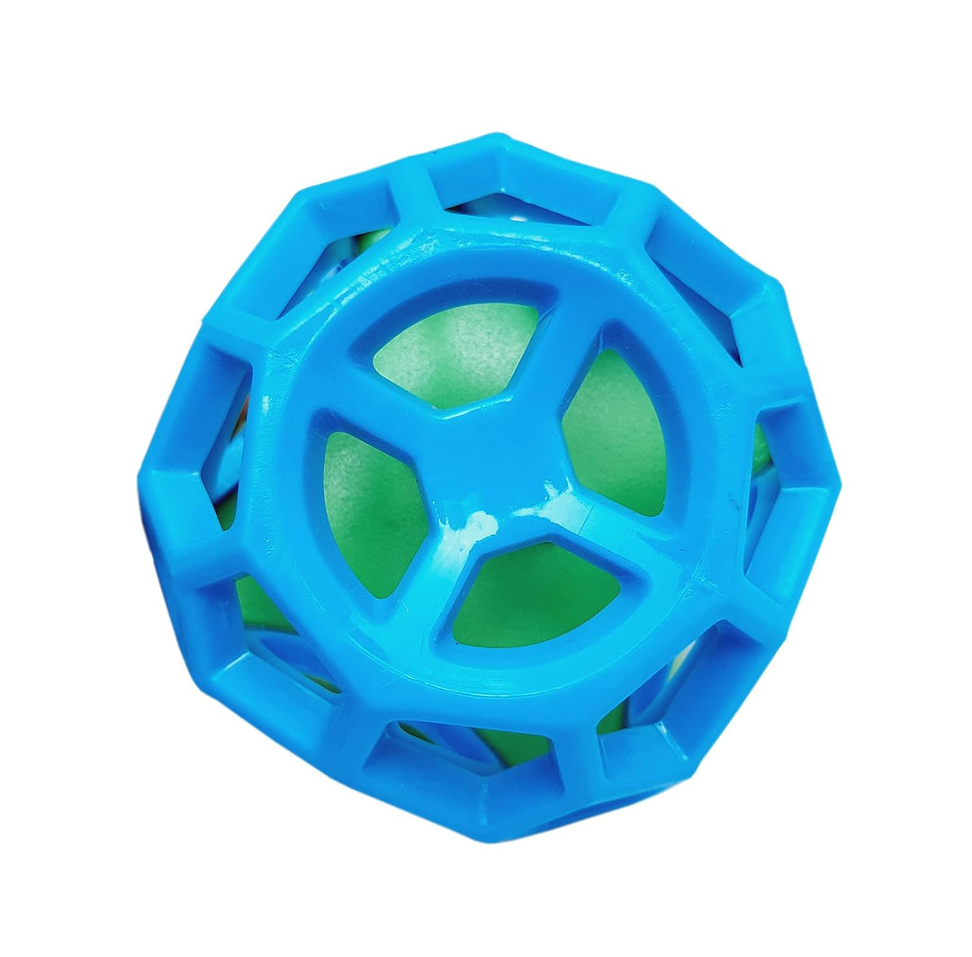 Holy Paws Fun 'N' Play Penta Ball – 3-in-1 Interactive Squeaky Treat Dispenser