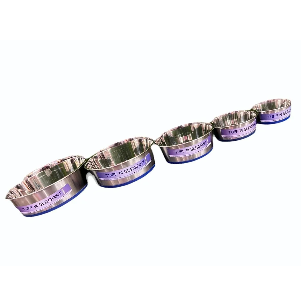 Holy Paws Tuff 'n' Elegant Stainless Steel Pet Bowl