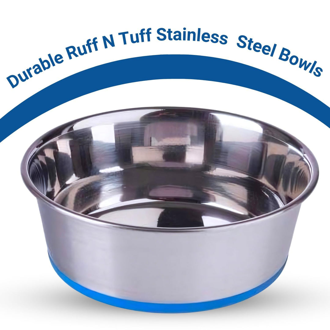 Holy Paws Tuff 'n' Elegant Stainless Steel Pet Bowl