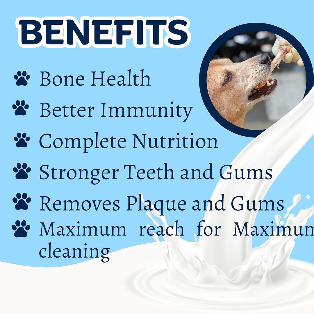 Happy Tummy Calcium Dental Chews for Dogs - Large (150g, 7 Pieces)