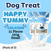 Happy Tummy Calcium Dental Chews – Small (21 Pieces)