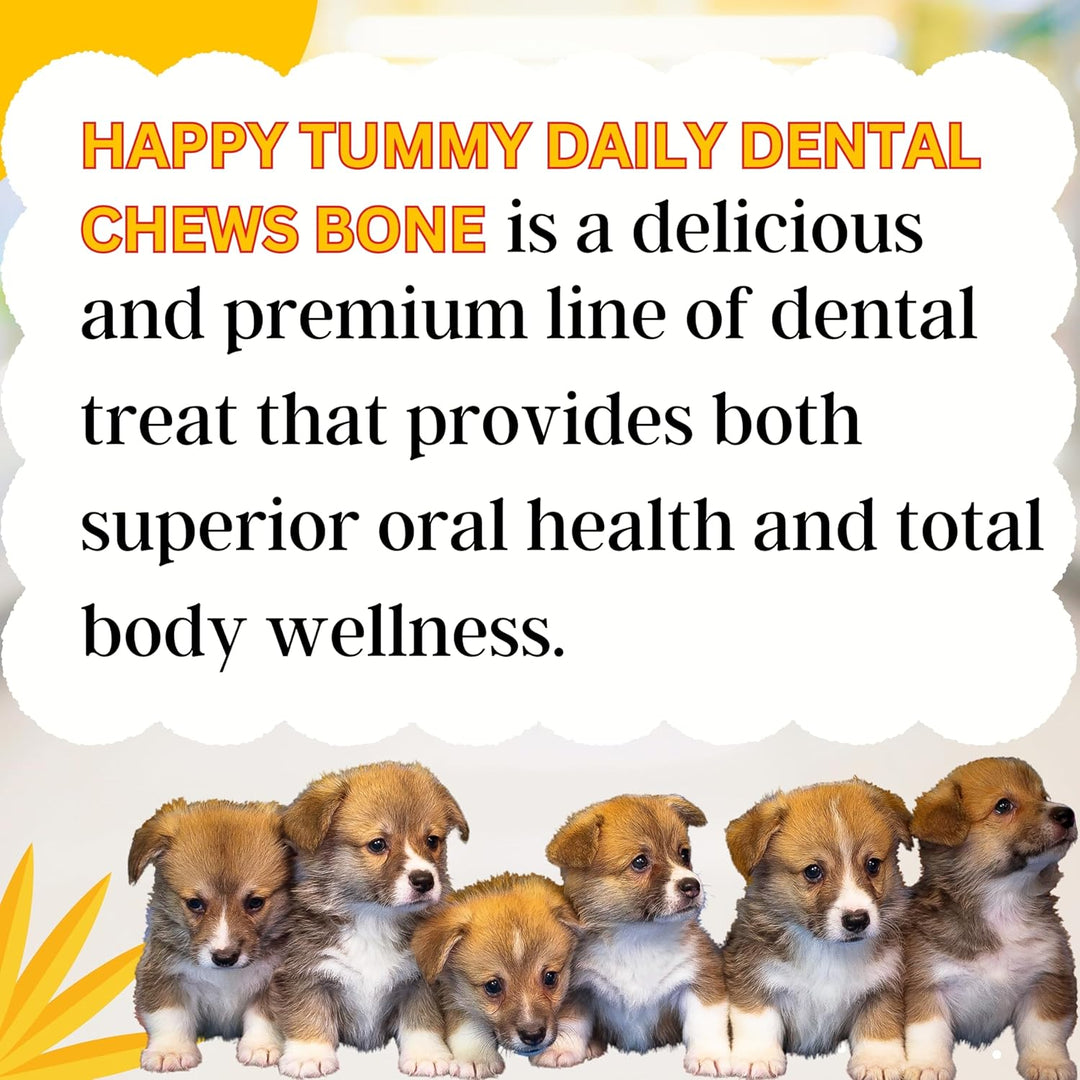 Happy Tummy Mango Dental Chews – Small (21, Pieces)
