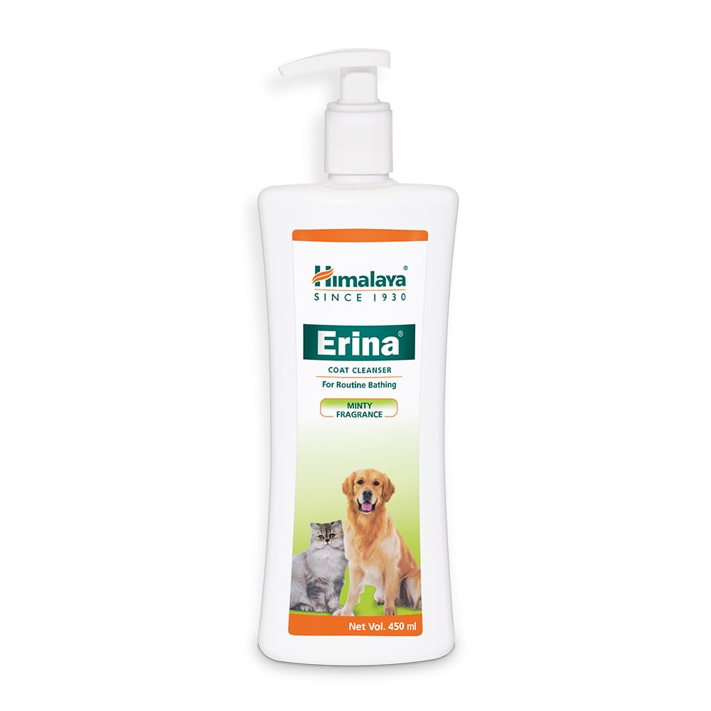 Himalaya Erina Coat Cleanser Shampoo for Dogs and Cats - Minty Fragrance