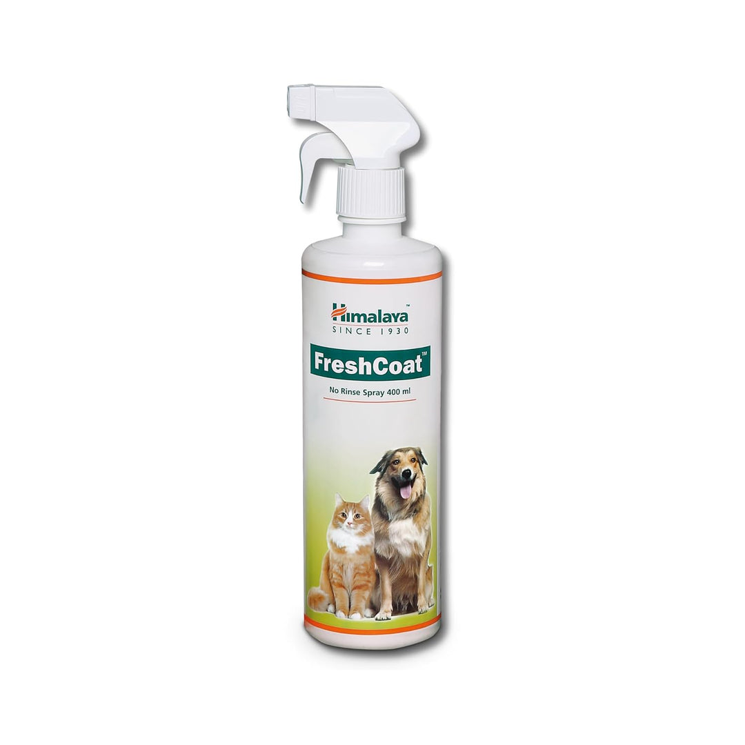 Himalaya FreshCoat No-Rinse Spray Waterless Shampoo for Dogs & Cats - (400ml)