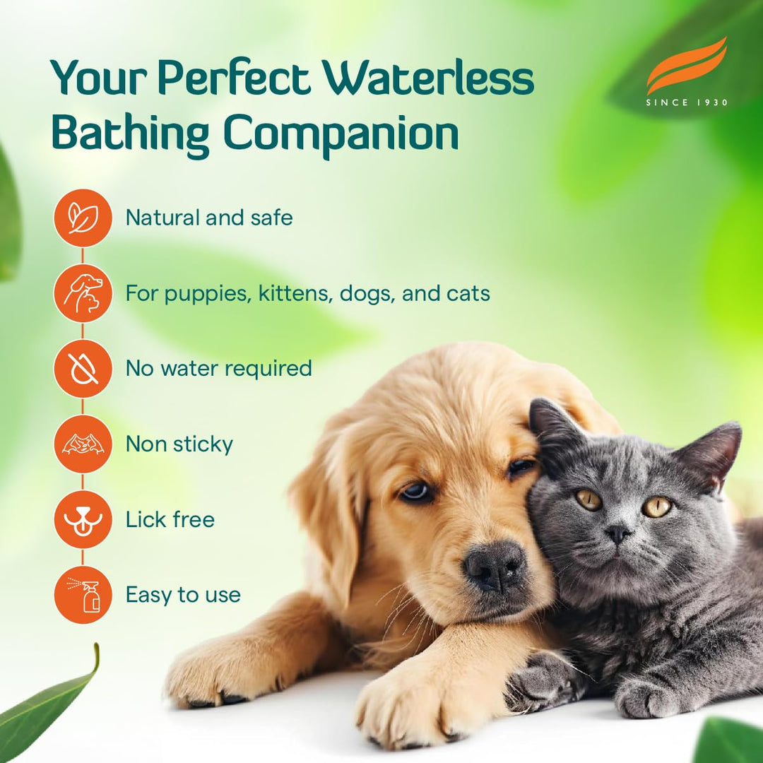 Himalaya FreshCoat No-Rinse Spray Waterless Shampoo for Dogs & Cats - (400ml)
