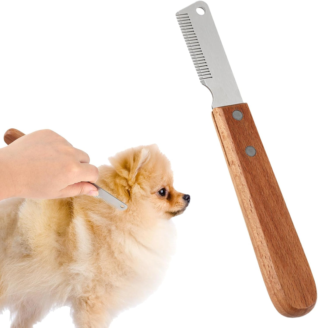 Holy Paws 32mm Professional Stripping Knife – Fine Teeth for Detailed Grooming