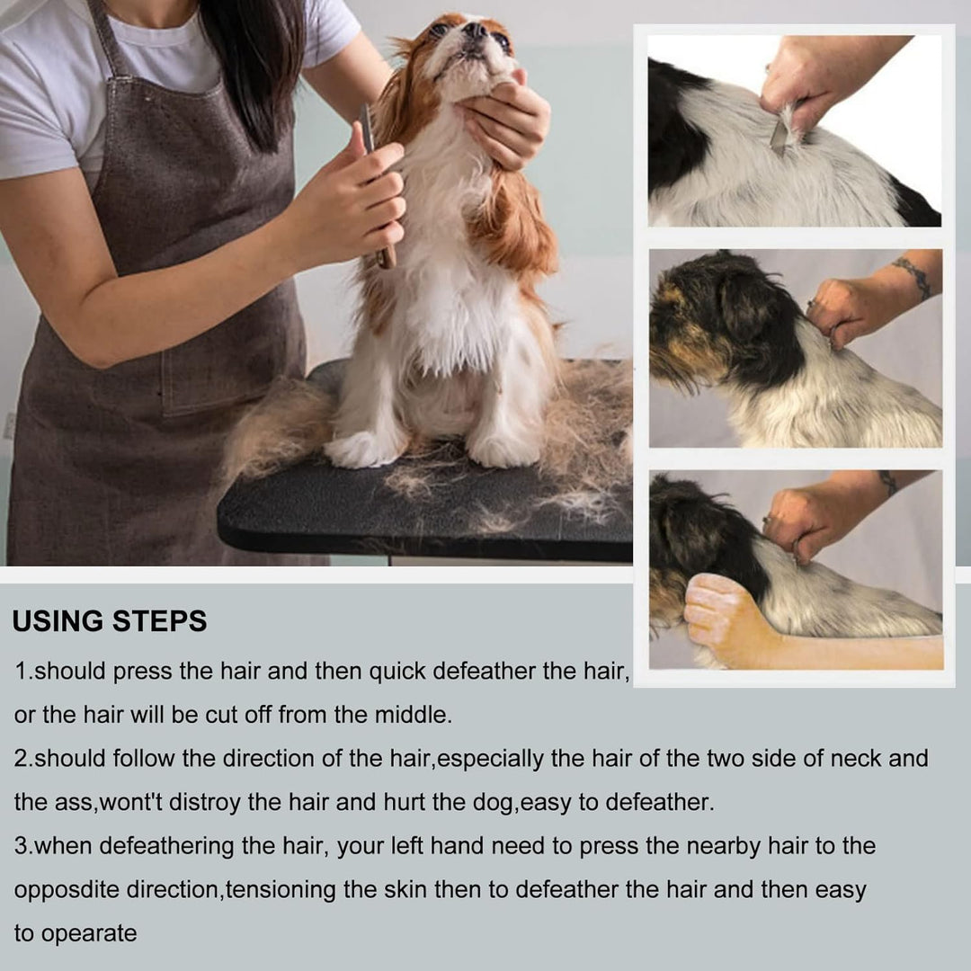 Holy Paws Professional Dog Stripping Knife – 38mm Fine Teeth