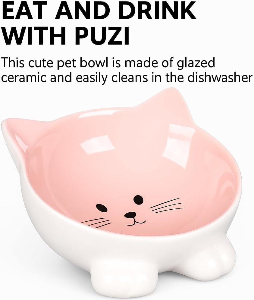 Holy Paws Ceramic Cat Bowl