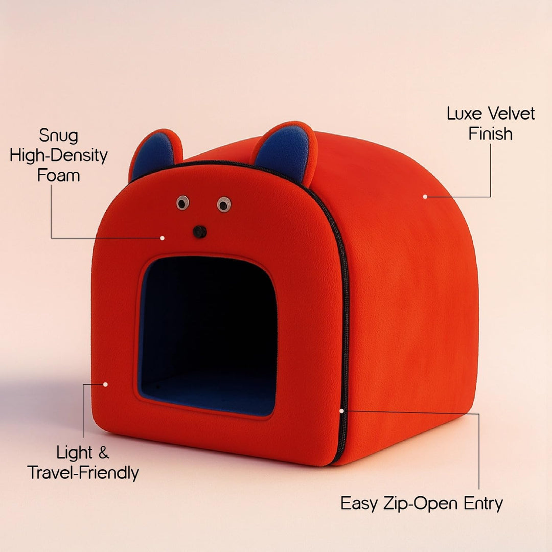 Hut-Small with Face for Pets