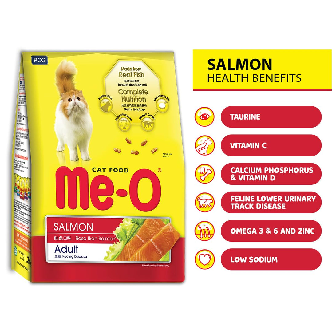 ME-O Adult Salmon Dry Cat Food- 1Kg