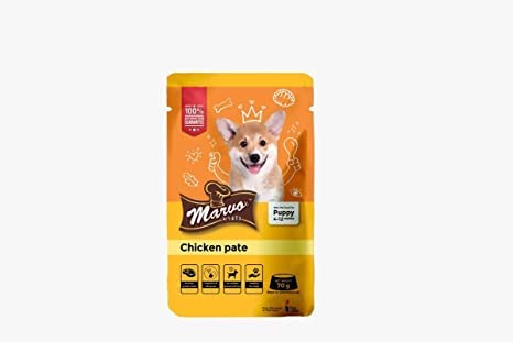 Marvo Gravy Chicken Pate Dog Wet Food - 70gm X 15