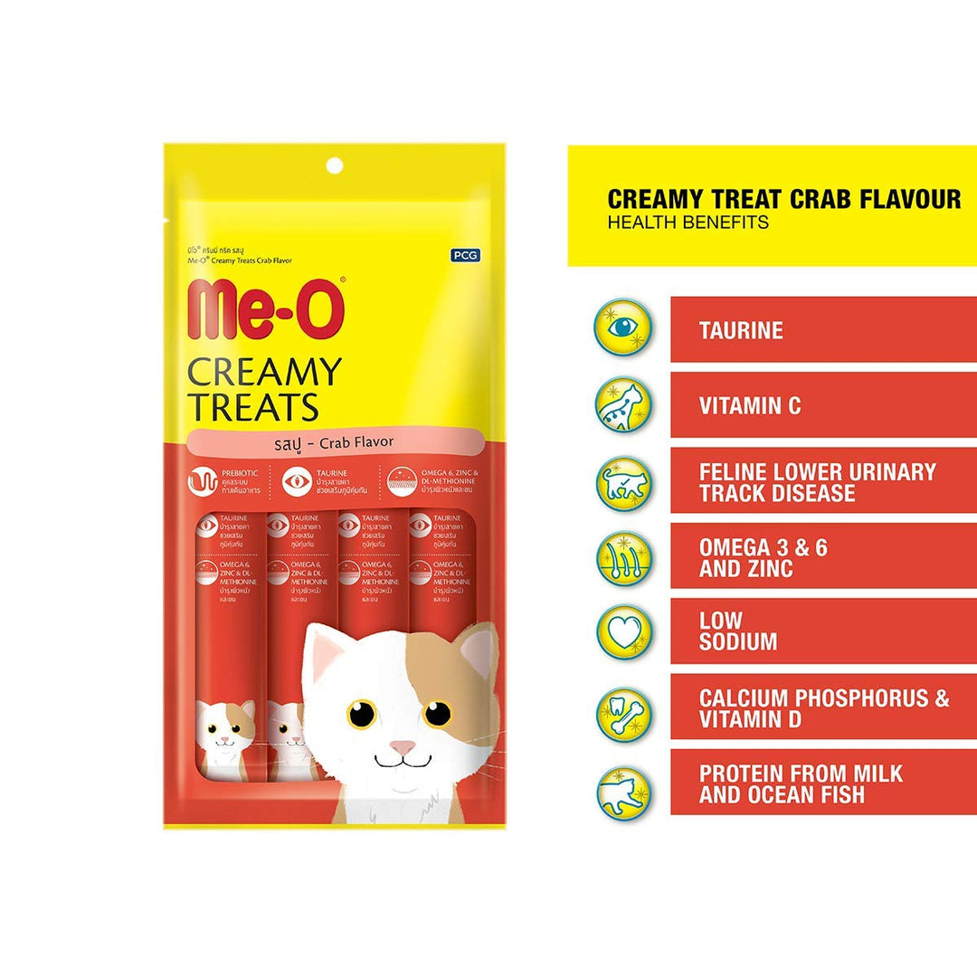Me-O Creamy Treats Crab Flavour - 75gm