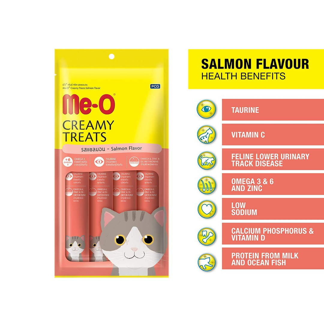 Me-O Creamy Treats Salmon Flavor - 75gm