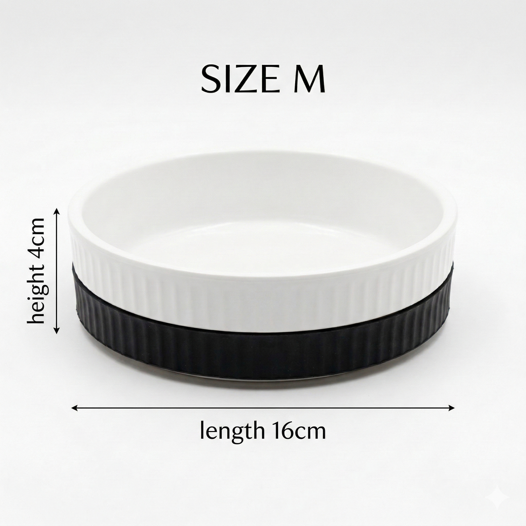 Melamine Cat Dish – Non-Slip Feeding Bowl