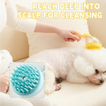 Load image into Gallery viewer, Nunbell Pet Bath Brush &amp; Shampoo Dispenser with Handle
