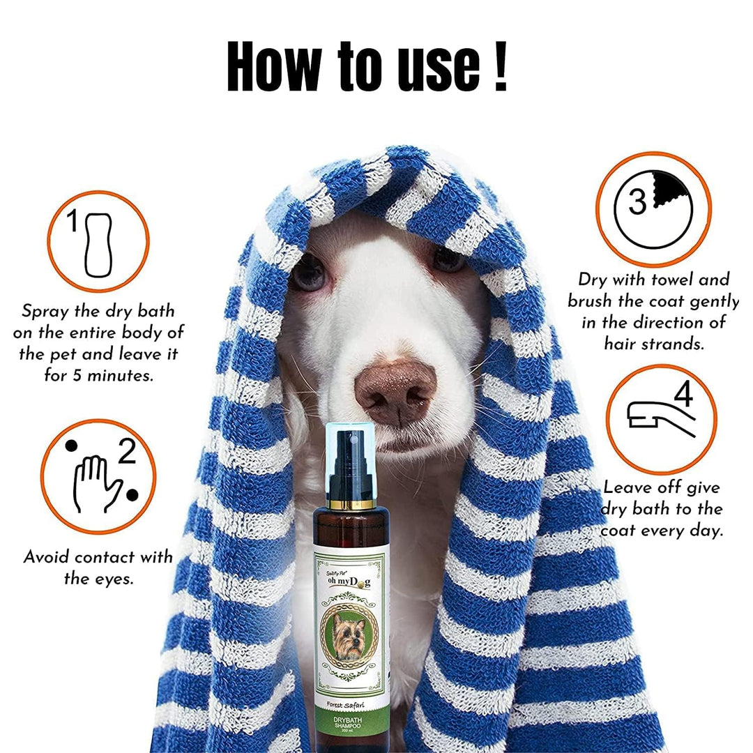 Oh My Dog - Dry Bath Forest Safari 200ml
