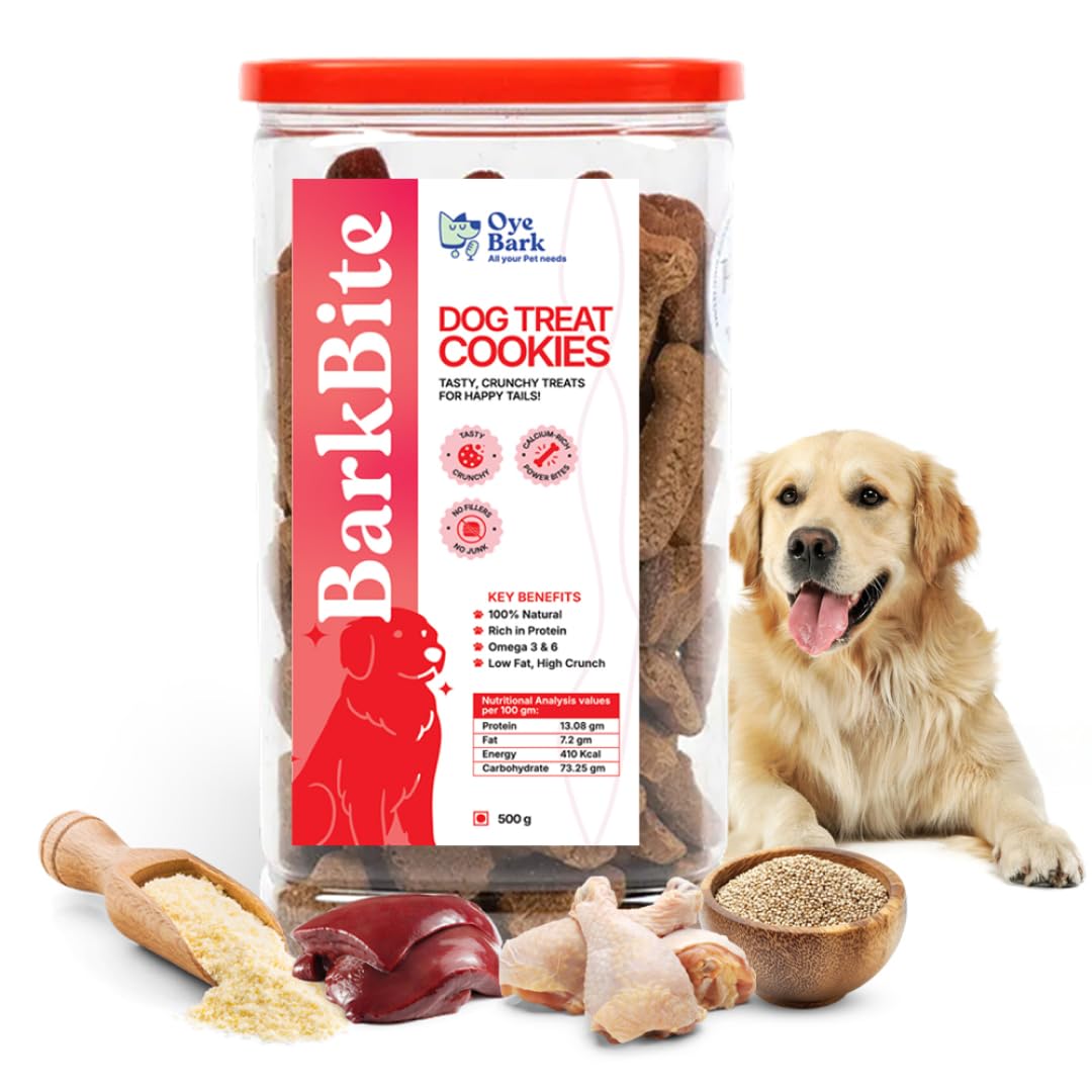 OyeBark BarkBite Premium Dog Cookies - 500g