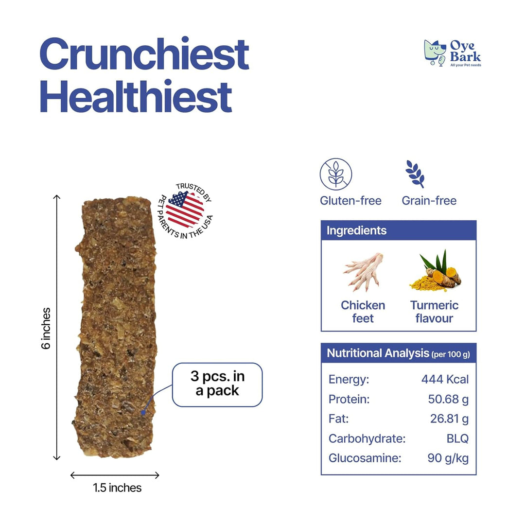 OyeBark Crunchy Munchy Protein Bar for Dogs