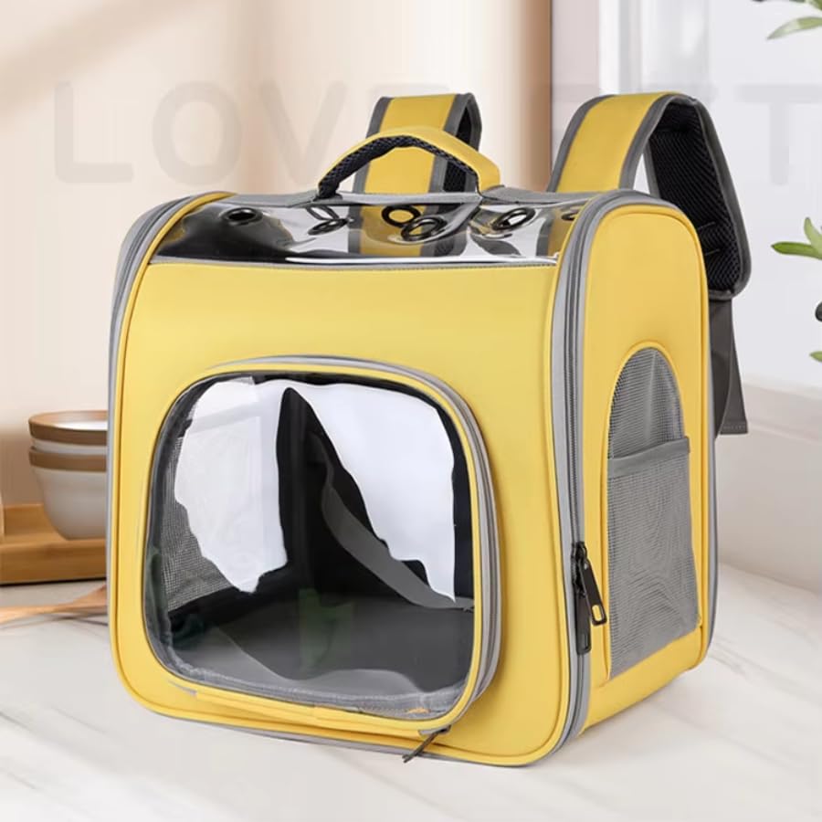 Pet Carry Bag-Transparent Top (Color May Vary)