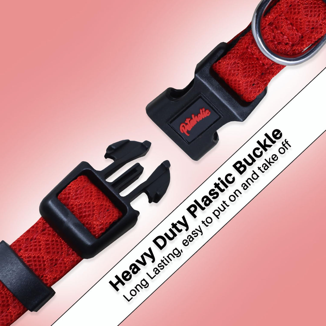 Petaholic Air Mesh Comfort Dog Collar – Breathable, Lightweight & Durable