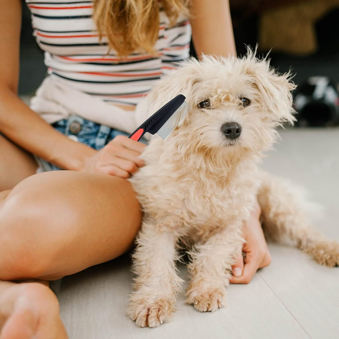 Plastic Flat Handle Flea Comb for Pet