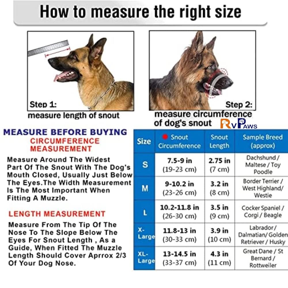 Plastic Muzzle for Dogs