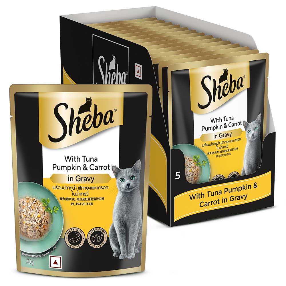 Sheba Adult Tuna Pumpkin & Carrot in Gravy