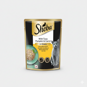 Sheba Adult Tuna Pumpkin & Carrot in Gravy