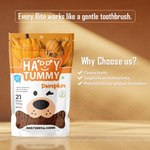 Load image into Gallery viewer, Happy Tummy Pumpkin Dental Chews for Dogs - Small Breed (21 Pieces, 150gm)