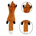 Load image into Gallery viewer, Holy Paws Squeaky Unstuffed Plush Squirrel Dog Toy
