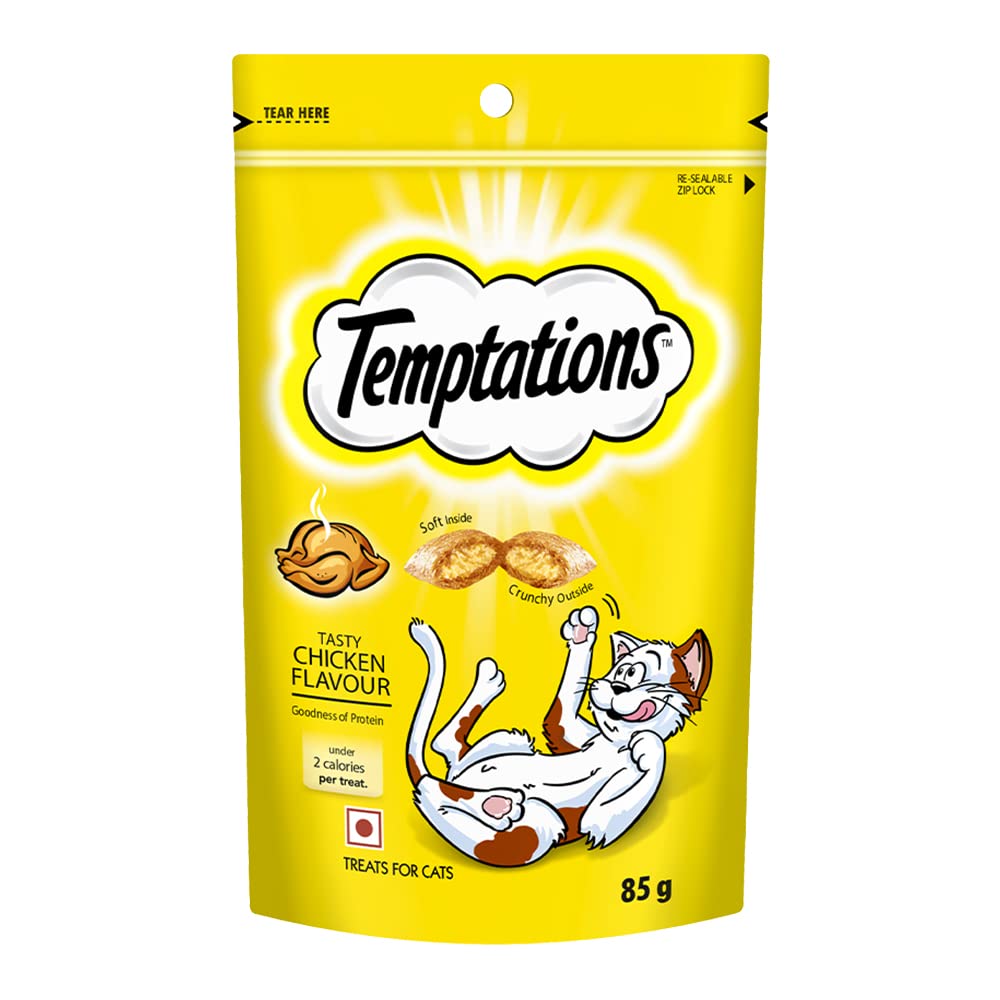 Temptations Tasty Chicken Flavour Cat Treats (85g)