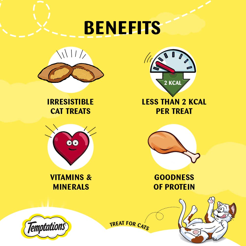 Temptations Tasty Chicken Flavour Cat Treats (85g)