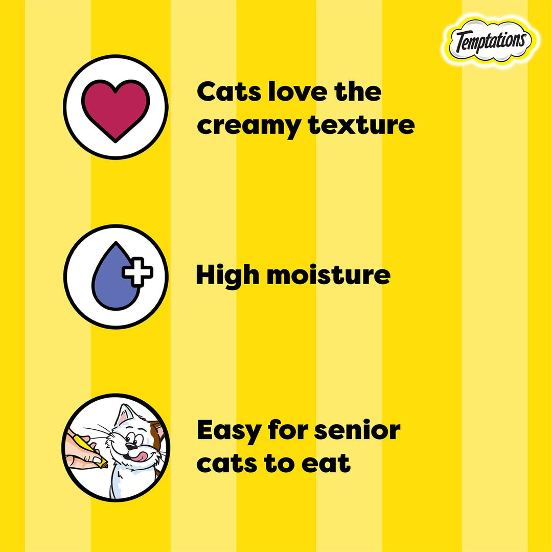Temptations Creamy Purrrr-ée - Chicken and Tuna Flavors Cat Treat