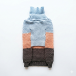 Load image into Gallery viewer, SmartyPet Tricolour Knit Turtleneck Dog Winter Sweater (Color May Vary)