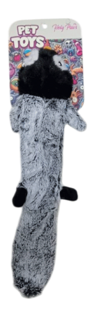 Holy Paws Squeaky Unstuffed Penguin Plush Dog Toy