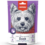 Load image into Gallery viewer, Wanpy Soft Duck Jerky Strips Dog Treats (100g)