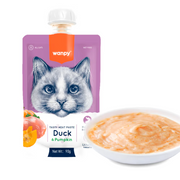 Wanpy Tasty Meat Paste for Cats – Duck & Pumpkin (90g)